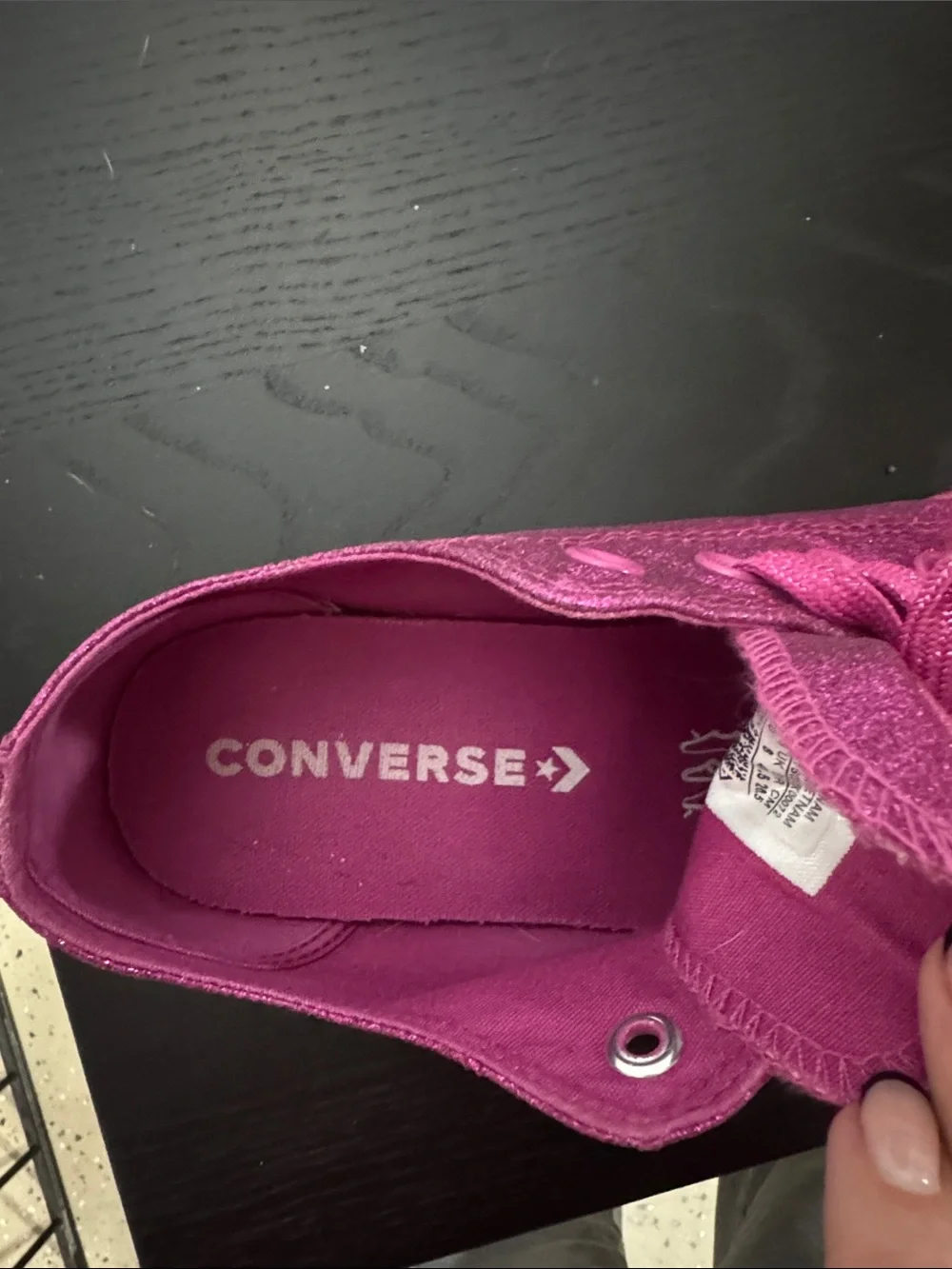 Converse Sparkling Pink Low-Top Lace-Up Sneakers - Picture 2 of 5